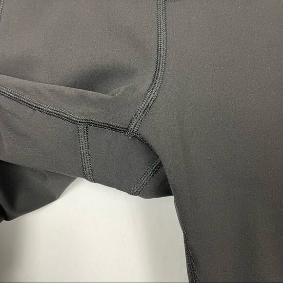 Lululemon | Black Gear Up Crop 17” Mesh Panel Workout Athleisure Leggings - Picture 12 of 16